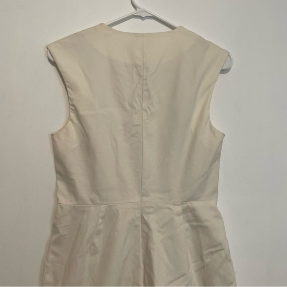 KATE SPADE Saturday Let's Make Contact V-Neck Zip Front Dress Cream Ivory Sheath - Picture 12 of 16